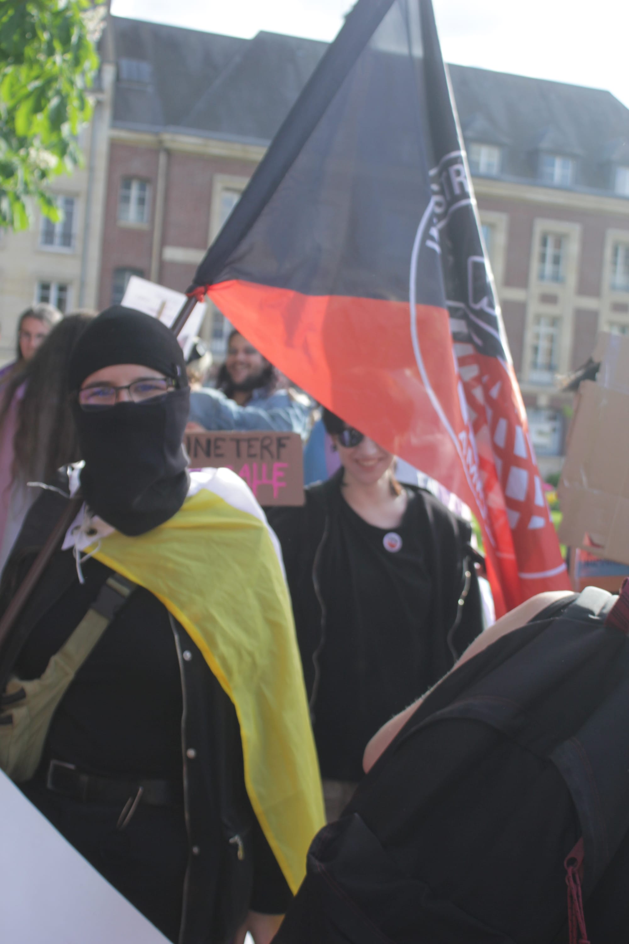 Amiens IWW is in the Streets for Trans Rights