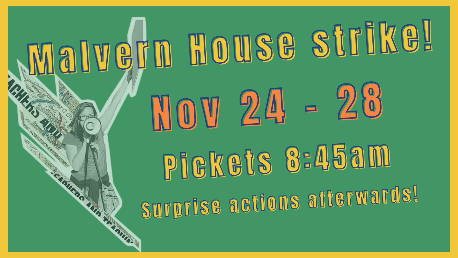 Malvern House teachers announce week of strikes