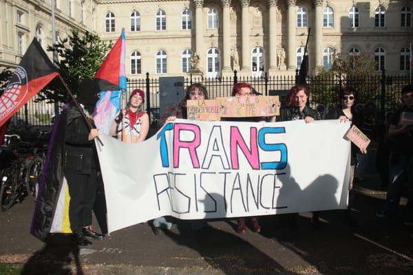 Amiens IWW is in the Streets for Trans Rights